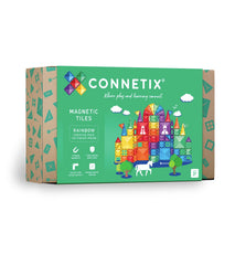 Connetix Rainbow Creative Pack large squares for sturdy, colorful builds.