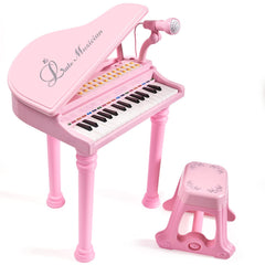 Conomus piano toy child using adjustable microphone during play