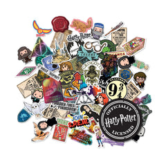 CON*QUEST Harry Potter variety decal pack on a laptop lid for a subtle magical touch