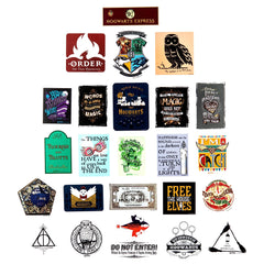CON*QUEST Flourish Blotts honeydukes hologram sticker on laptops or notebooks