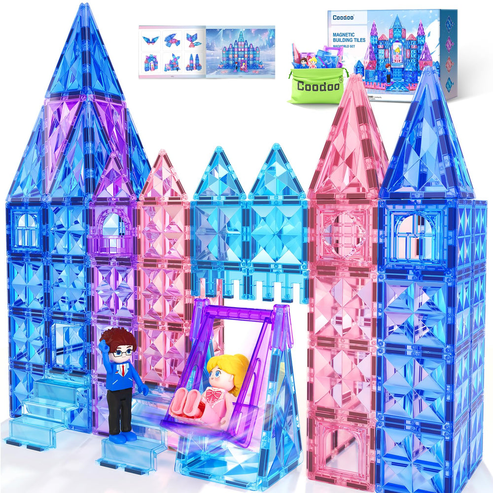 Coodoo Diamond Tiles castle tower for imaginative play and construction