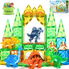 Coodoo Dinosaur Tiles show 3D movable dinos for dynamic pretend play