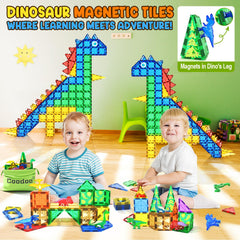 Coodoo Dinosaur Tiles outdoor use for colorful garden play.