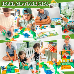 Coodoo Dinosaur Tiles T-Rex assembly supports storytelling and motor skills