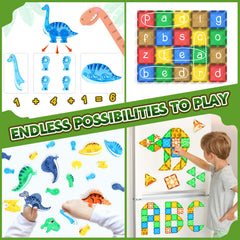 Coodoo Dinosaur Tiles Volcano and tree tiles spark themed adventures
