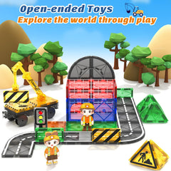 Coodoo figures and window blocks support character-led role play in bright city scenes