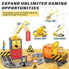 Coodoo Kids magnetic road set roads enable seamless city layouts and imaginative driving scenarios