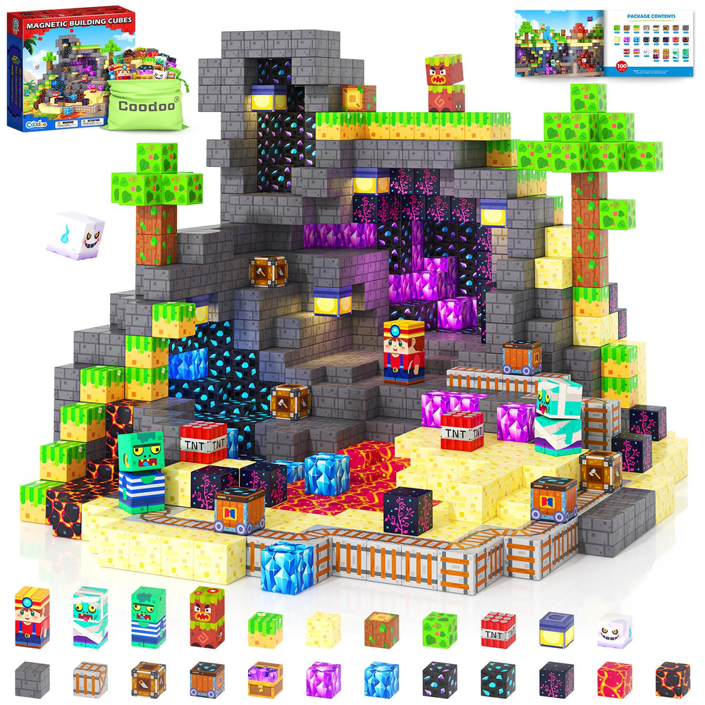 Coodoo Magnetic Blocks rainforest adventure—spurs imaginative play and hand dexterity.