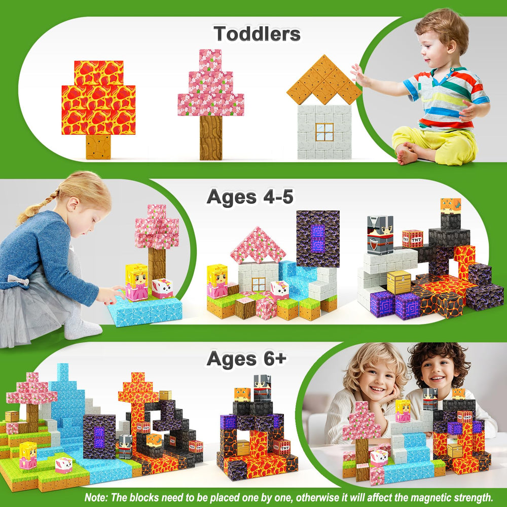 Coodoo Magnetic Blocks STEM patterns UV play enhance sensory exploration