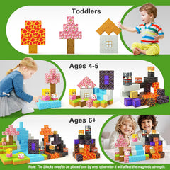 Coodoo Magnetic Blocks STEM patterns UV play enhance sensory exploration