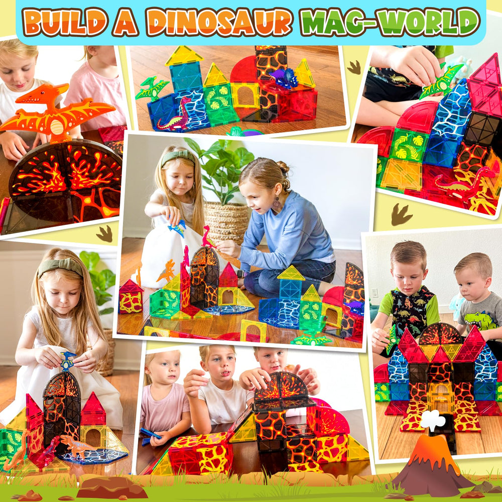 Coodoo magnetic tiles closeup showing secure magnets and sturdy construction