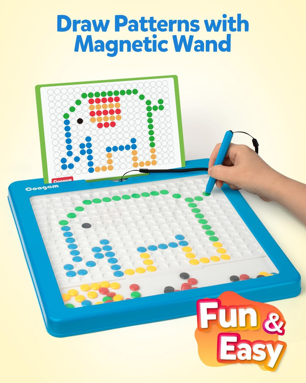 Coogam color shape pattern art pad for color exploration and design.