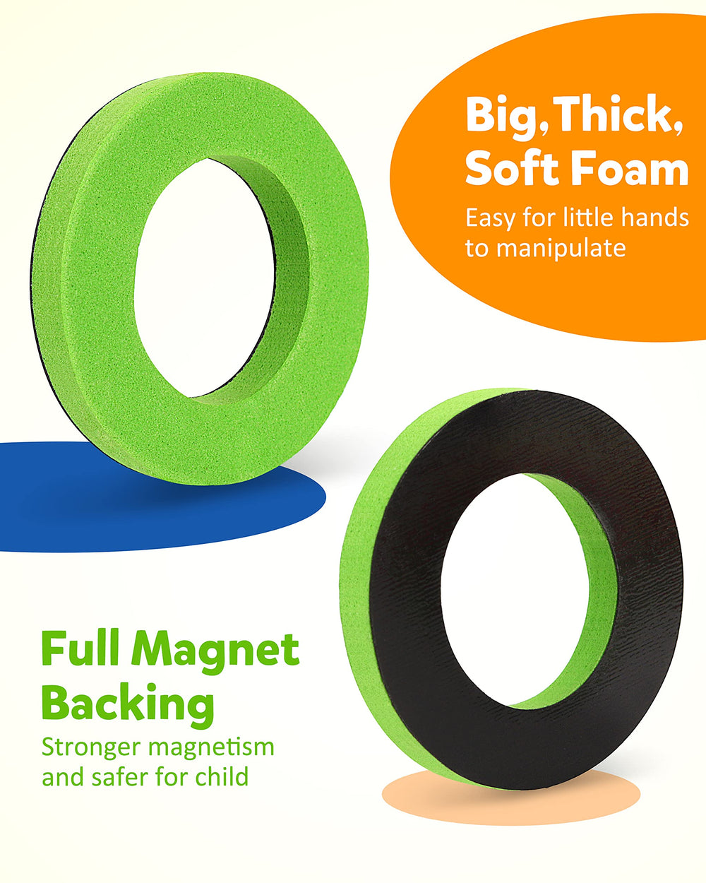 Coogam smooth-edged magnets ensure safe exploration for curious learners.