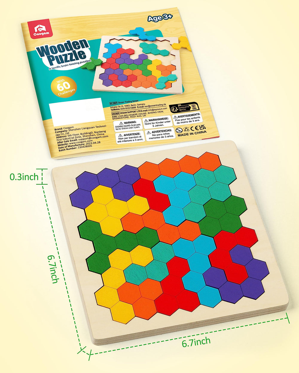 Coogam gift for all ages tangram puzzle delivers a thoughtful educational pastime for families.