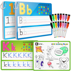 Coogam alphabet baseline card for easy tracing and writing practice.