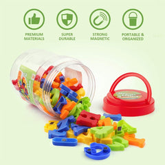 Coogam magnets in five colors support color recognition and sorting skills