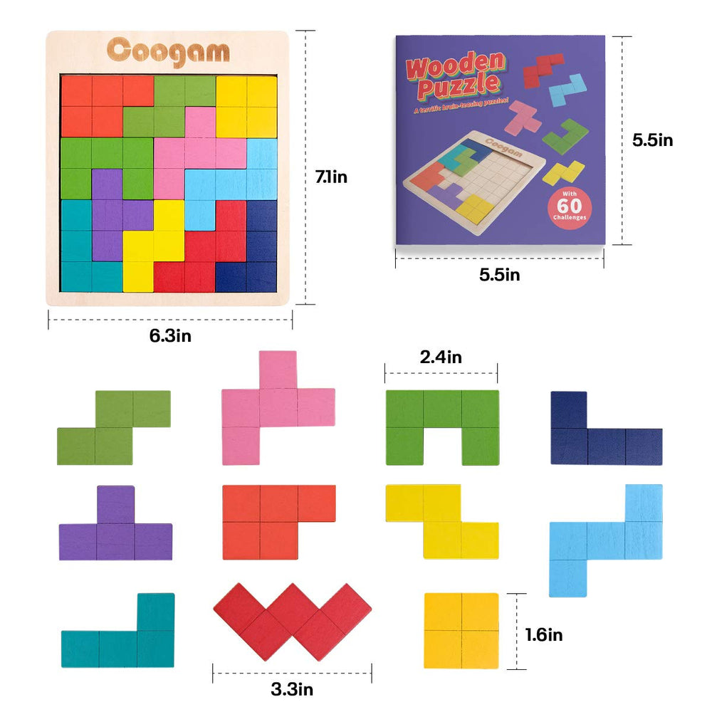 Coogam Montessori-inspired brain teaser promoting concentration and fine motor skills.