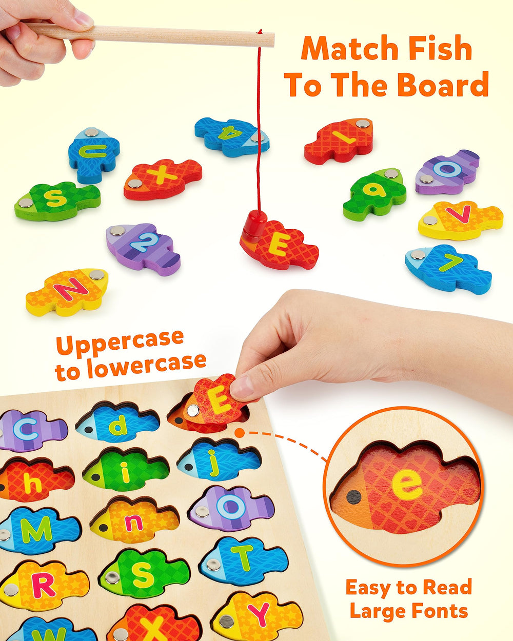 Coogam number fishes in colorful hues for number recognition activities
