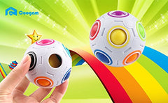 Coogam Rainbow Puzzle Ball stress-relief toy for kids and adults.