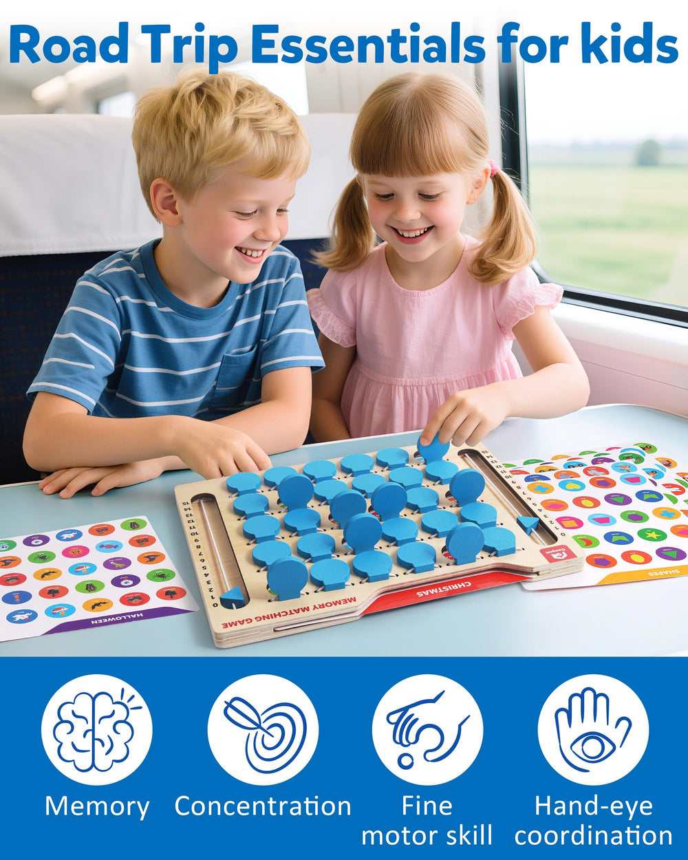 Screen-free learning toy that encourages hands-on exploration and focus
