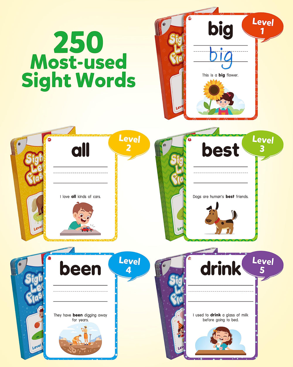 Coogam level-1 sentence cards enhance sentence-building during practice.