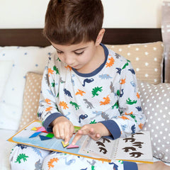 Coogam tangram arrangement visual highlighting concentration and problem-solving.