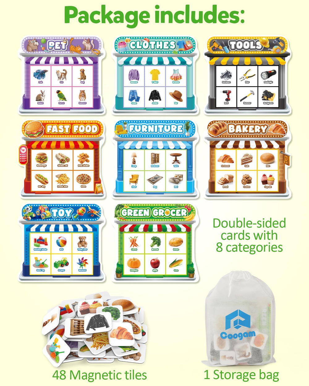 Coogam tools board promotes fine motor control during hands-on play.