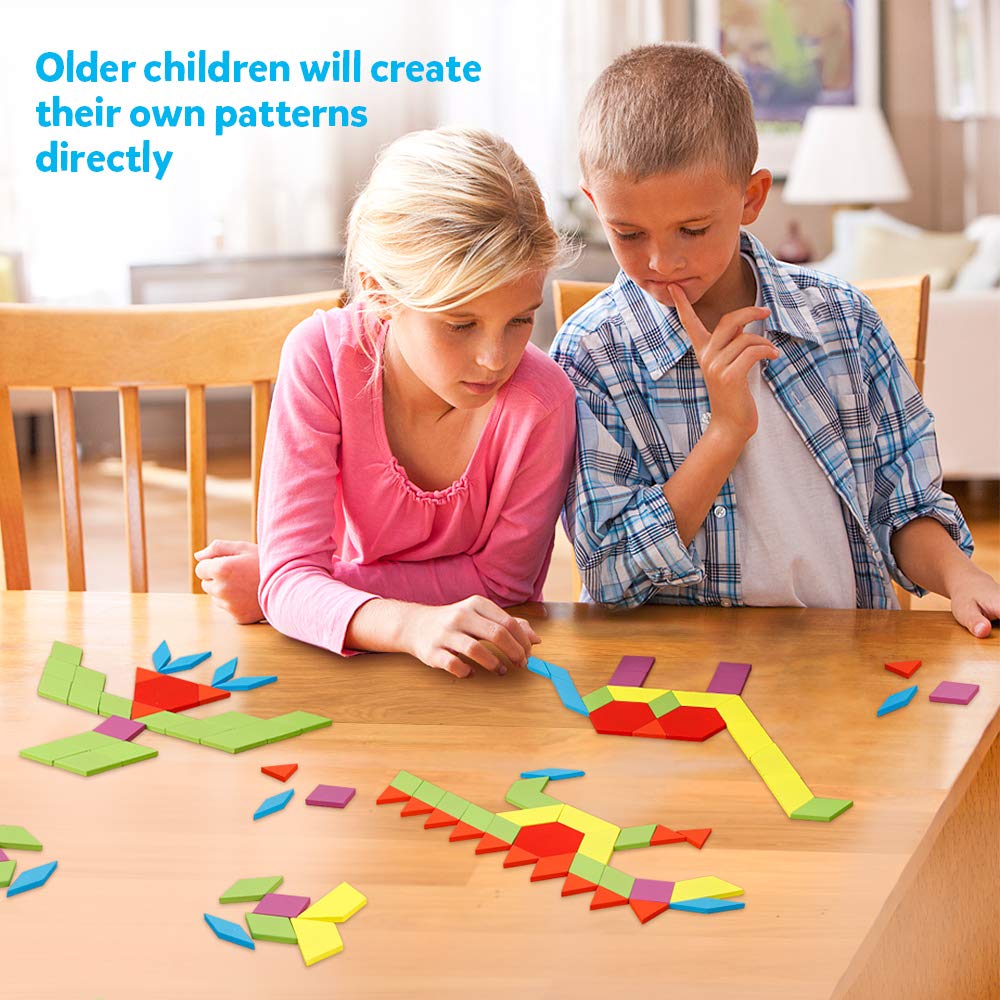 Coogam wooden blocks with smooth finish and water-based paint