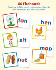 Coogam wooden spell boards for building three-letter words