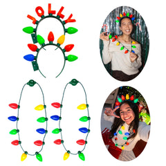 Cool Things Corp light-up Christmas necklace bright for festive wear and photo ops.