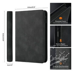 Coolbyl Card Binder nine-pocket page maximizes capacity for 360 cards.