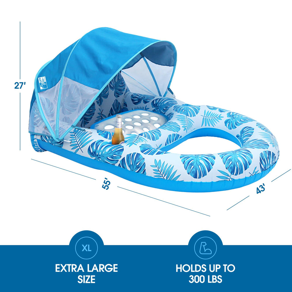 COOLCOOLDEE removable canopy adjusts to shield or reveal sun