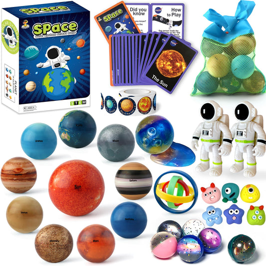 COOLDUCK Earth focused solar system ball for imaginative space play and learning