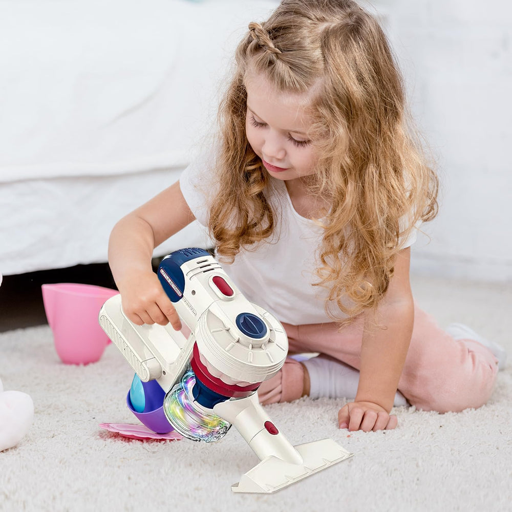 COOLFOX Kids Vacuum suction-crumbs shows effective crumb pickup on carpet.