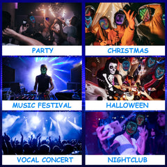 CoolGuarder LED mask ideal for cosplay and parties, adding a tech flair.