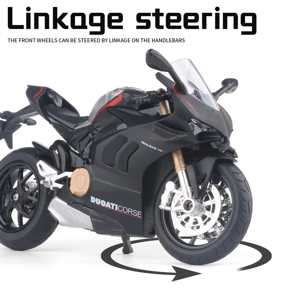 COOLPUR Ducati V4 model with push interaction; press to trigger music and lights