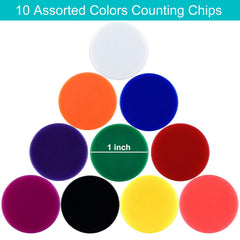 Coopay ten-color counting discs suitable for math practice.