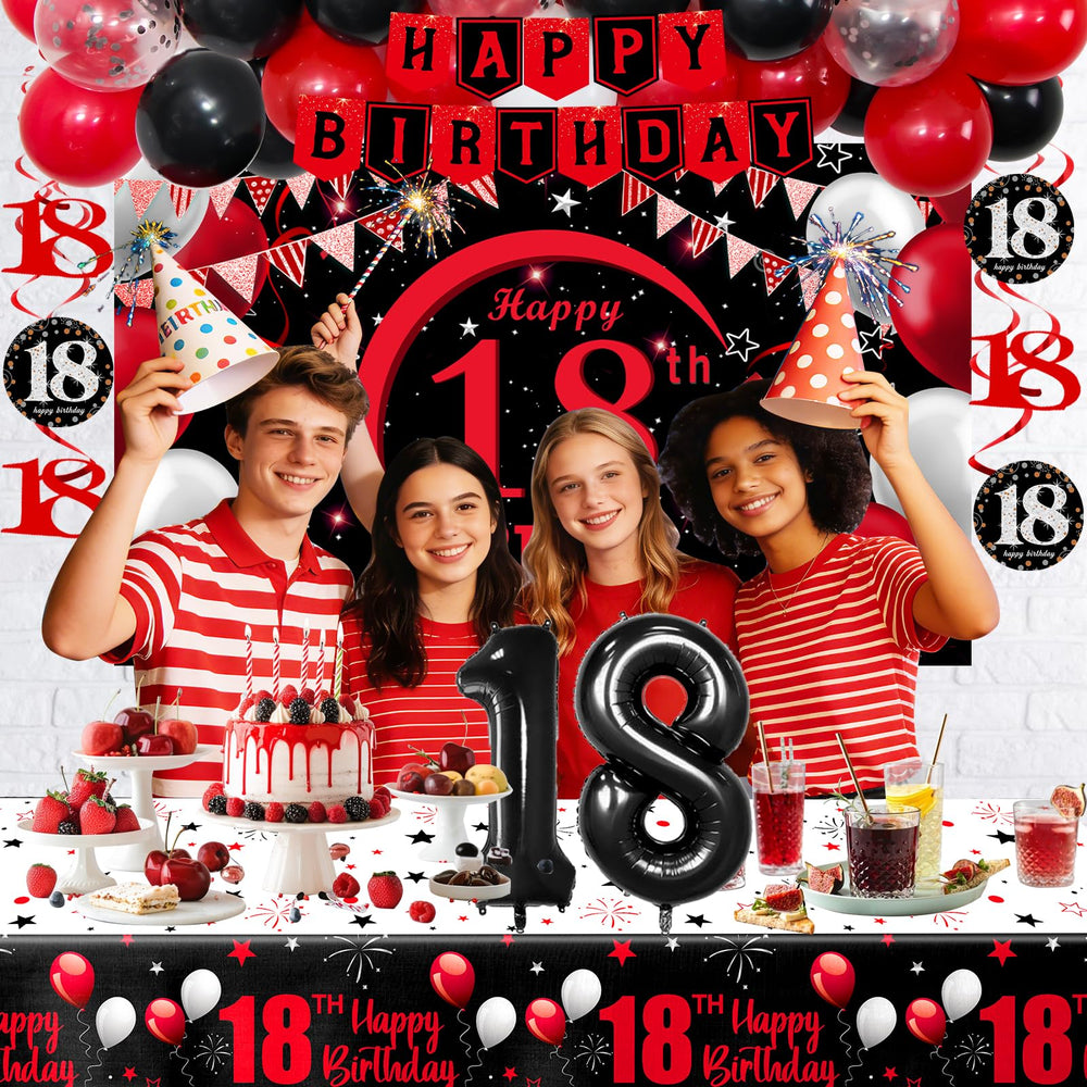 Coosilion 18-number balloon marks the age with vivid presence.