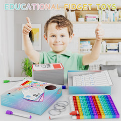 Dry erase markers allow easy writing and corrections