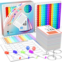 COOVA multiplication flash cards set for home or classroom practice