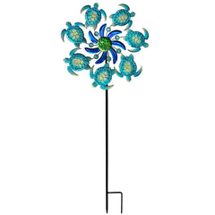 COOZZYHOUR wind spinner stake is a durable yard ornament for year round use.