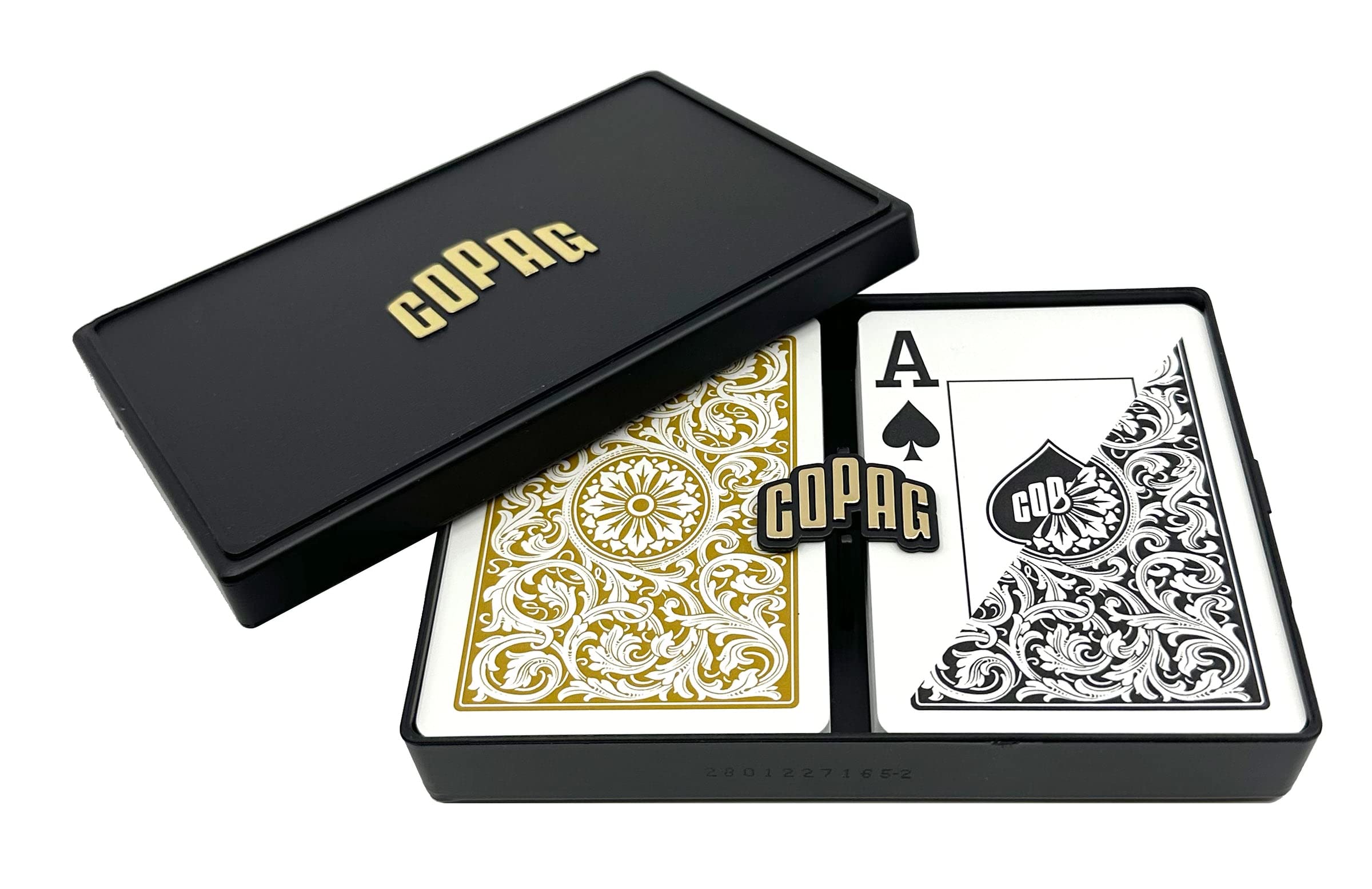 Copag 1546 deck in hard plastic case for easy transport