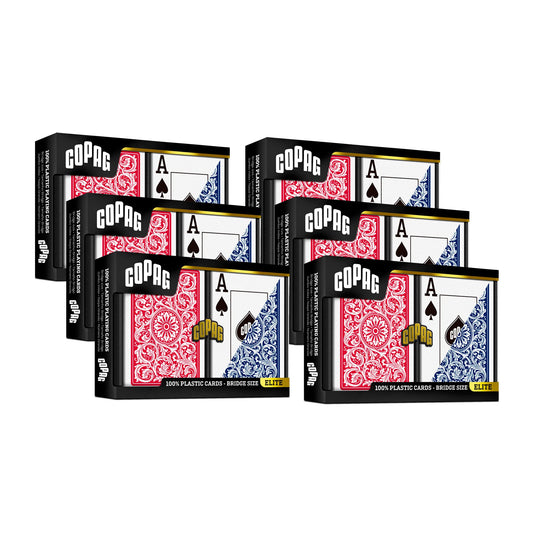 Copag 1546 design plastic playing cards texture highlights durability and smooth shuffling
