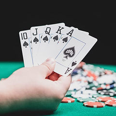Copag 1546 game-night setup with two decks speeds rounds.