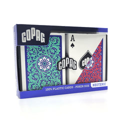 Back view of Copag deck shows durability and premium finish for long-lasting play.