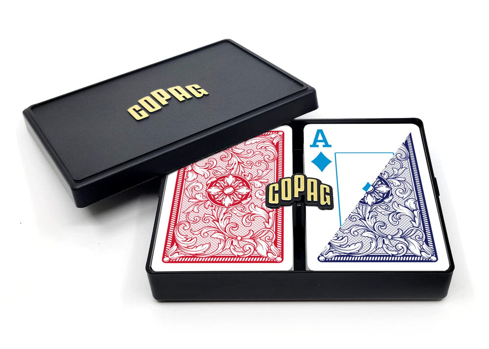 Copag 4-Color Legacy deck spread with jumbo index for easy reads