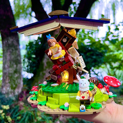 CoPlanaire Alice in Wonderland blocks fully assembled as desk display