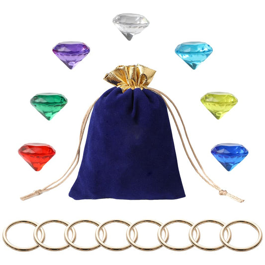CORODER Blue Hedgehog Bag with acrylic diamonds adds sparkle to party favors