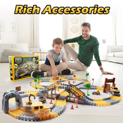 Coroiesty kids playset glowing at dusk for imaginative play