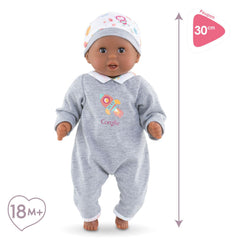 Corolle Bebe Calin Marius sleeping eyes ready for nap time pretend play.